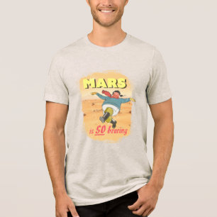 Camiseta Triblenda Cartel de viaje Retro Skegness "Marte es tan tonif