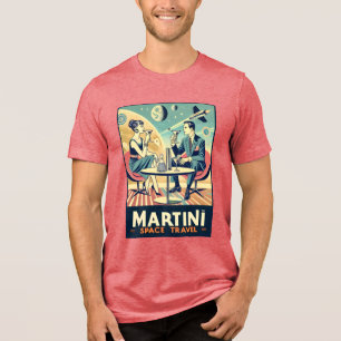 Camiseta Triblenda Carteles de viajes espaciales de Martini