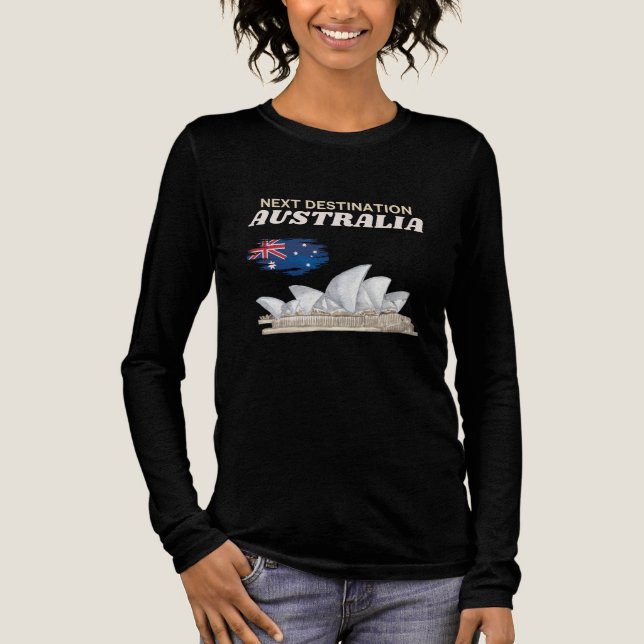 Camiseta Triblenda Casa de ópera de viajes de Australia (Anverso)