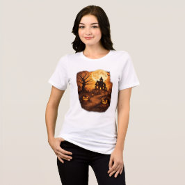 Camiseta Triblenda Casa Embrujada de Halloween Espeluznante