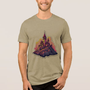 Camiseta Triblenda Castillo en la cima de la montaña