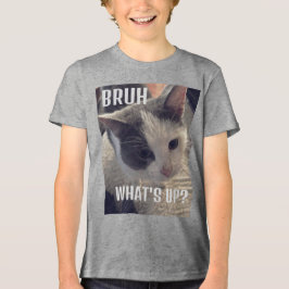 Camiseta Triblenda Cat bruh qué pasa