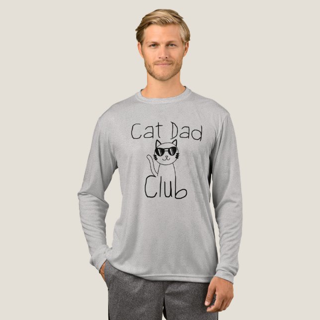 Camiseta Triblenda Cat Dad Club, Funny Cat Dad (Anverso Completo)