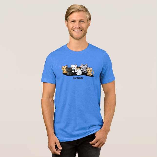 Camiseta Triblenda Cat Dad T-Shirt (Anverso Completa)