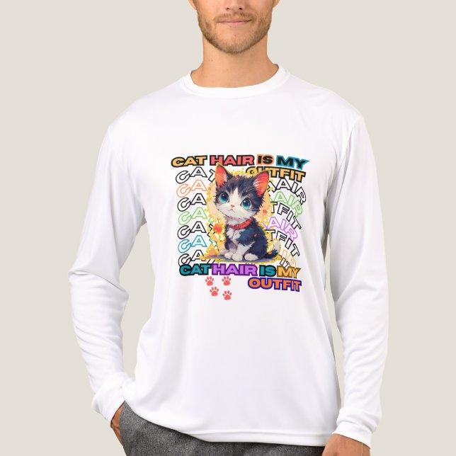 Camiseta Triblenda Cat Hair Is My Outfit (Anverso )