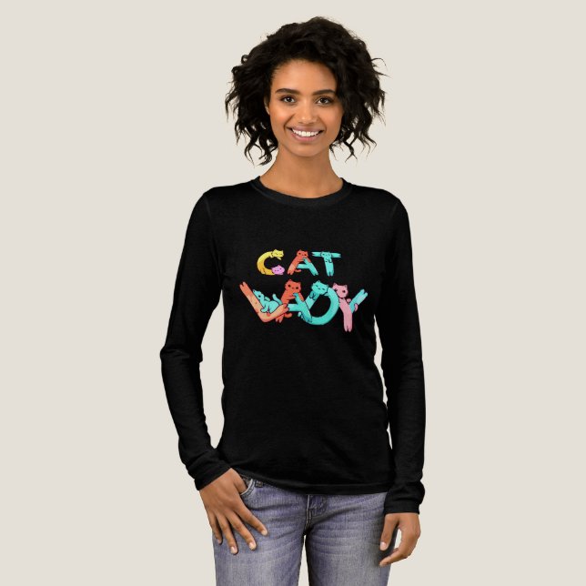 Camiseta Triblenda cat lady  (Anverso Completo)