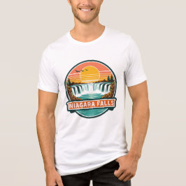 Camiseta Triblenda cataratas del niágara canadá diseño retro