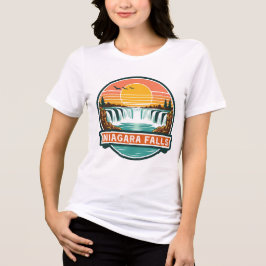Camiseta Triblenda cataratas del niágara canadá diseño retro