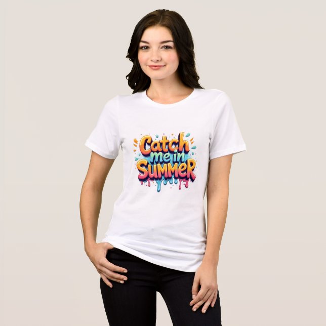 Camiseta Triblenda Catch Me In Summer Graffiti Bubble T-Shirt (Anverso Completo)