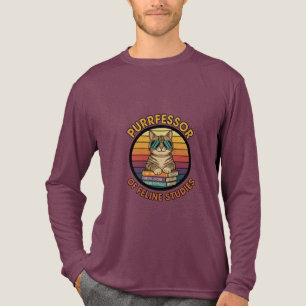 Camiseta Triblenda Catedrático de Estudios Felinos Amante de los Gato
