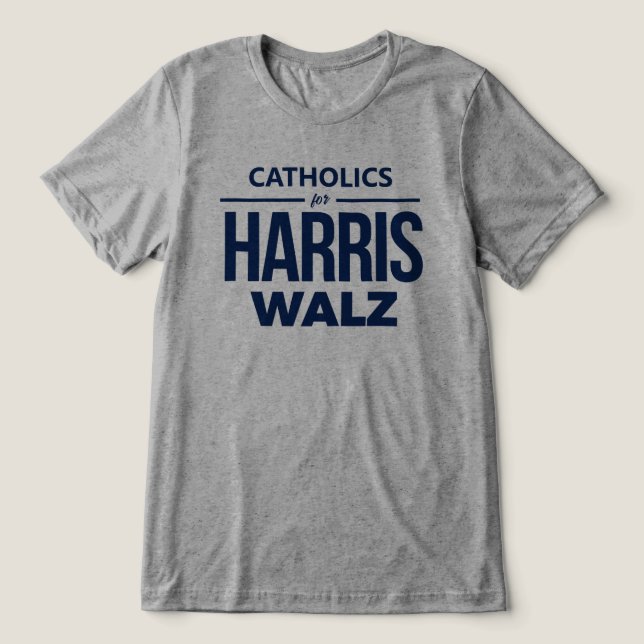 Camiseta Triblenda Católicos de Harris Walz