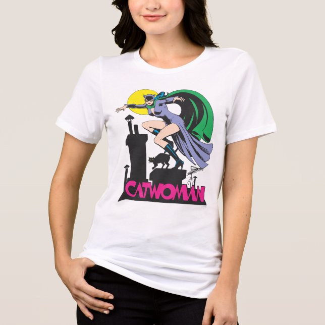 Camiseta Triblenda Catwoman & Pink Name (Anverso)