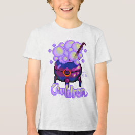 Camiseta Triblenda Cauldron, heksenketel, pixel art Halloween