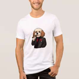 Camiseta Triblenda Cavapoo Don – Bella Canvas Tri-Blend Mafia Dog Art
