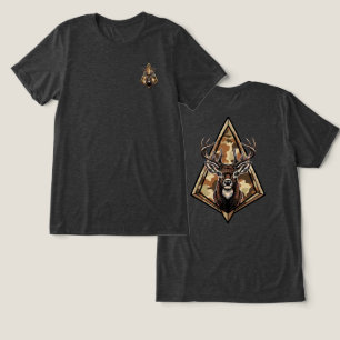 Camiseta Triblenda Caza de Ciervos con Arco Camuflaje Punta Ancha