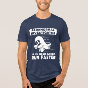 Camiseta Triblenda Caza fantasma Investigador paranormal Halloween