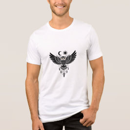 Camiseta Triblenda Cazador de sueños de diseño tribal Ojos de búho mí