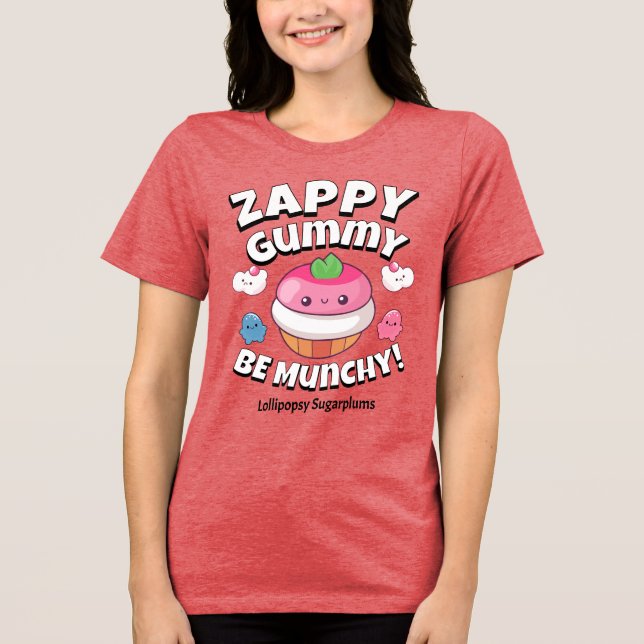 Camiseta Triblenda CDzappygummy (Anverso)
