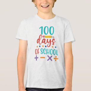Camiseta Triblenda Celebración de 100 Días de Escuela