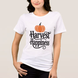 Camiseta Triblenda Celebración de la temporada de calabaza otoñal