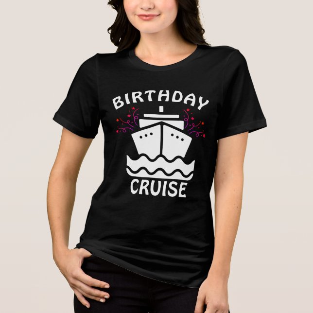 Camiseta Triblenda Celebración del crucero de cumpleaños (Anverso)