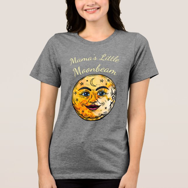 Camiseta Triblenda Celebración en Baby Shower por la luna (Anverso)