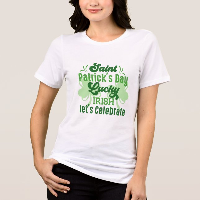 Camiseta Triblenda celebrar el día de san patrickT-Shirt (Anverso)