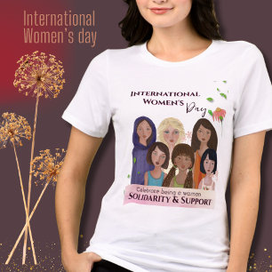 Camiseta Triblenda Celebrar retratos del Día de la Mujer
