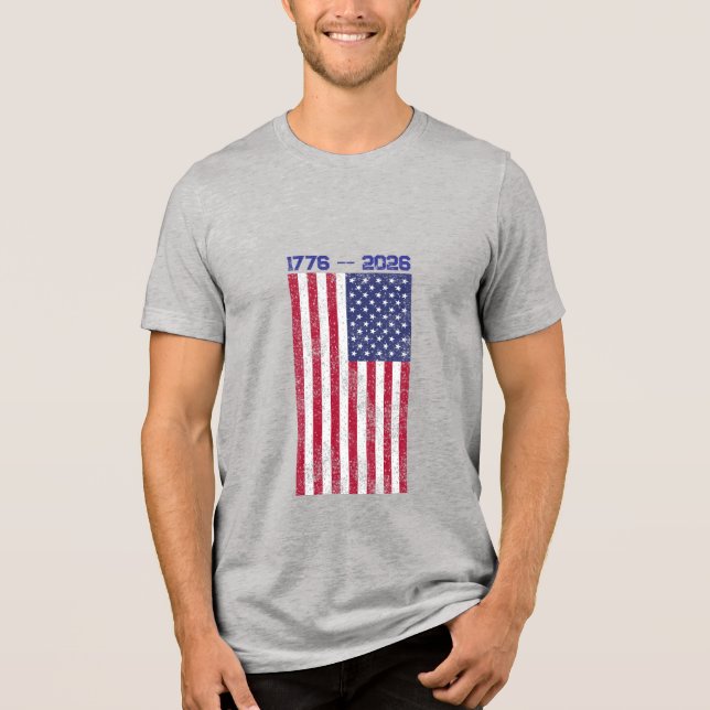 Camiseta Triblenda Celebrate America 250 Men's T-shirt with Flag #5 (Anverso)