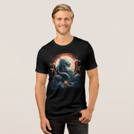 Camiseta Triblenda Celestial Dragon Beneath Burning Moon
