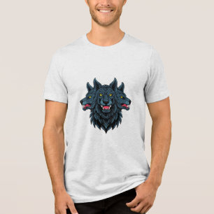 Camiseta Triblenda Cérbero perro de tres cabezas