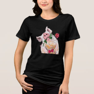 Camiseta Triblenda Cerdo gracioso