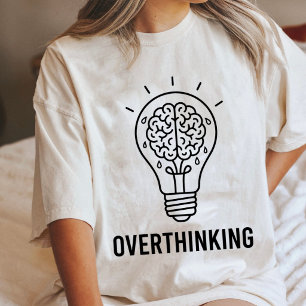 Camiseta Triblenda Cerebro de Sobrepensamiento Bombilla Divertida Ans