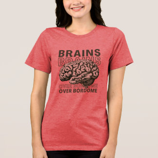 Camiseta Triblenda Cerebros Sobre Aburrimiento