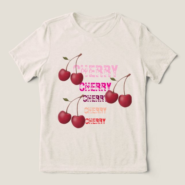 Camiseta Triblenda cereza (Diseño delantero )