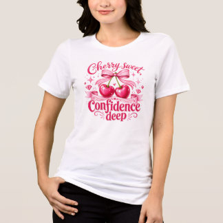 Camiseta Triblenda Cereza Dulce Confianza Profunda Coqueta Cita