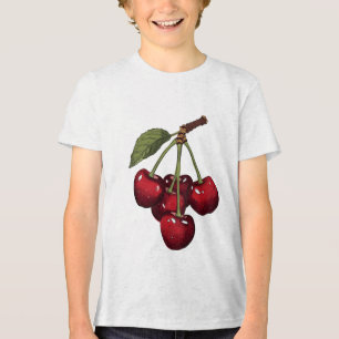 Camiseta Triblenda Cerezas Rojas Lindas mamá goft Cerezas Dulces Bril