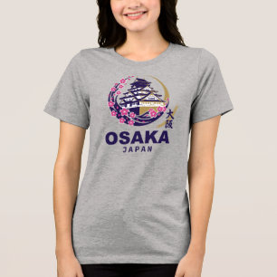 Camiseta Triblenda Cerezo en flor de Osaka Japón