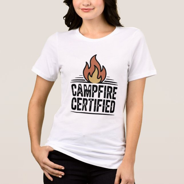 Camiseta Triblenda Certificación Campfire - Camping (Anverso)