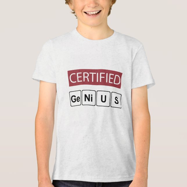 Camiseta Triblenda Certified Genius (Anverso)