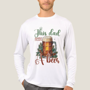 Camiseta Triblenda Cerveza Festiva del Padre Navidad 