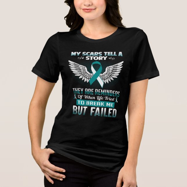 Camiseta Triblenda Cervical Cancer Women (Anverso)