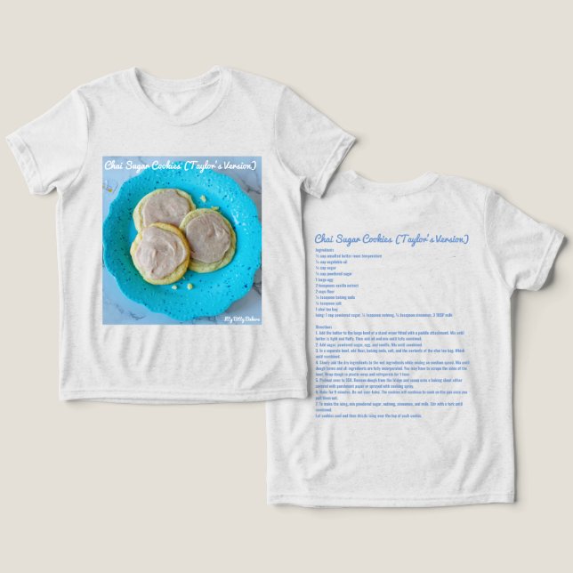 Camiseta Triblenda Chai Sugar Cookies (Diseño Anverso y Reverso)