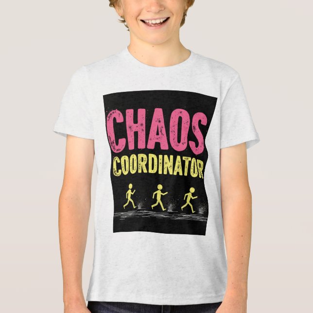 Camiseta Triblenda Chaos Coordinator Tri-Blend Shirt (Anverso)