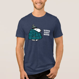 Camiseta Triblenda Chaqueta acolchada de invierno de Snoopy   Peanuts