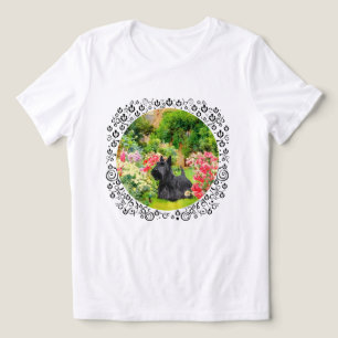 Camiseta Triblenda Chaqueta de mezclilla de Terrier Escocés