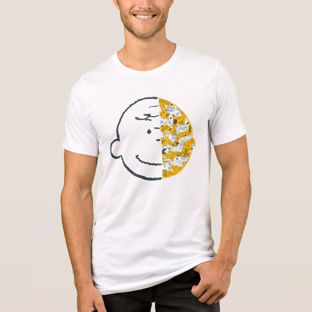 Camiseta Triblenda Charlie Brown Face Pattern (Anverso)