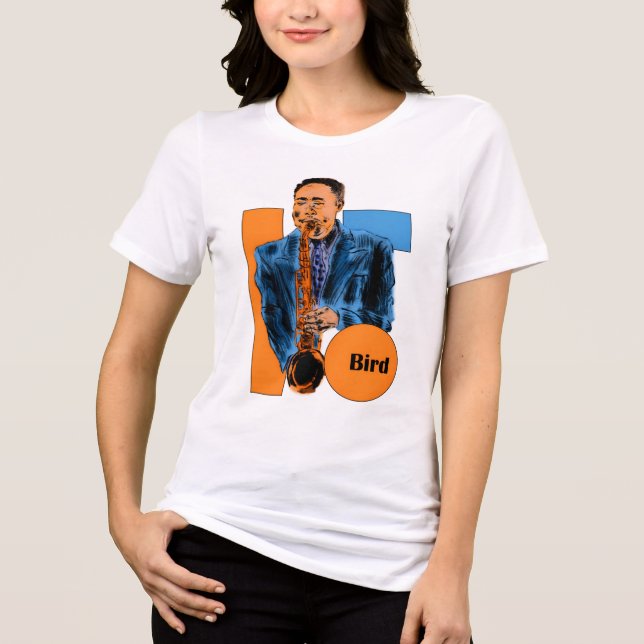 Camiseta Triblenda Charlie Parker (Anverso)