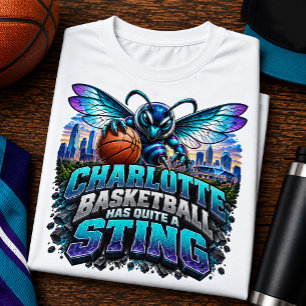 Camiseta Triblenda Charlotte Basketball tiene un gran fanático de Sti