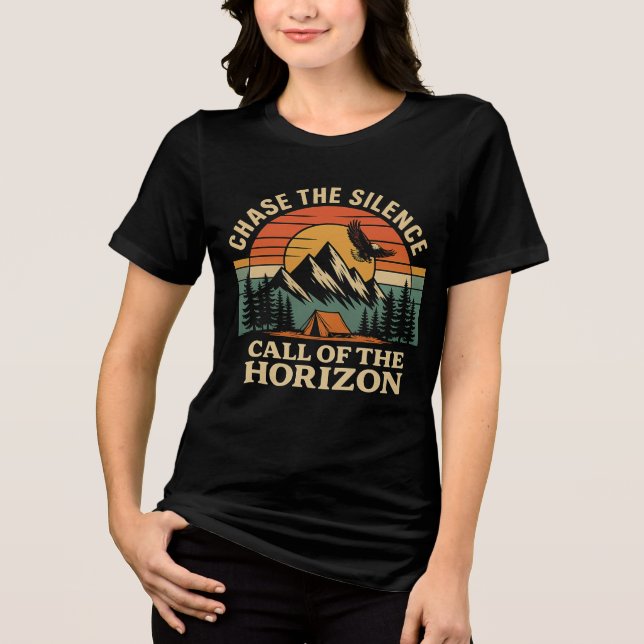 Camiseta Triblenda Chase the Silence - Call of the Horizon Adventure  (Anverso)